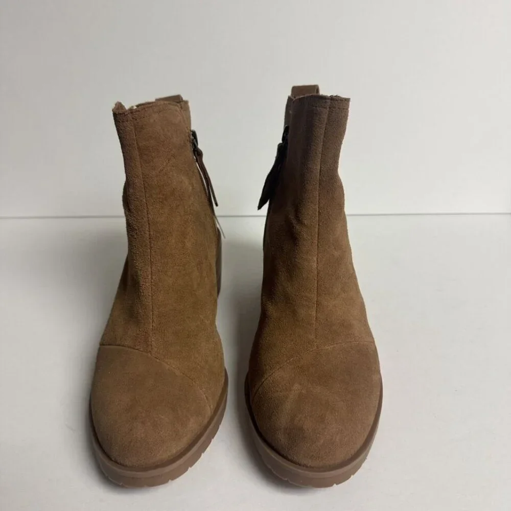 Tom’s Womens Leighton Boot Brown Size 6.5 M